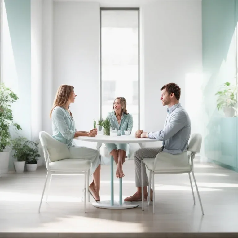 Leaders practicing mindfulness in a modern workspace